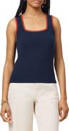 Scotch & Soda Embroidered Trim Sweater Tank
