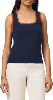 Scotch & Soda Embroidered Trim Sweater Tank