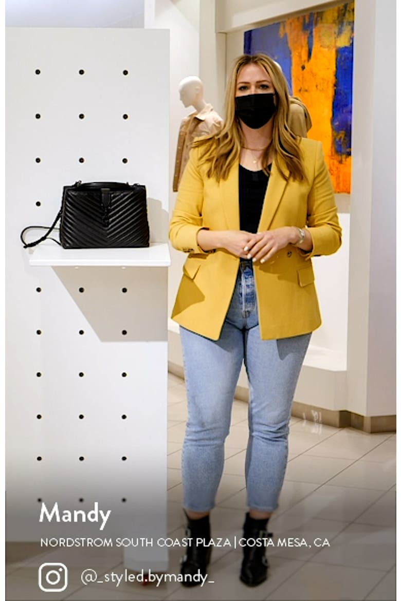 Large Edie Leather Top Handle Satchel video