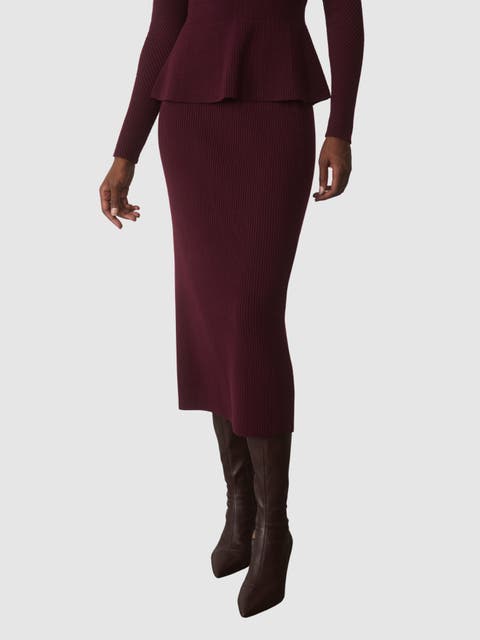 Varese Merino Cotton Blend Skirt