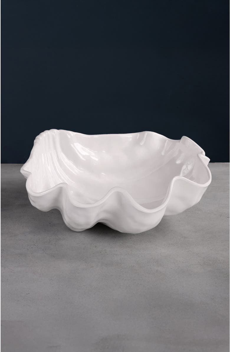 BEATRIZ BALL Collection VIDA Ocean Shell Large Bowl, Alternate, color, White