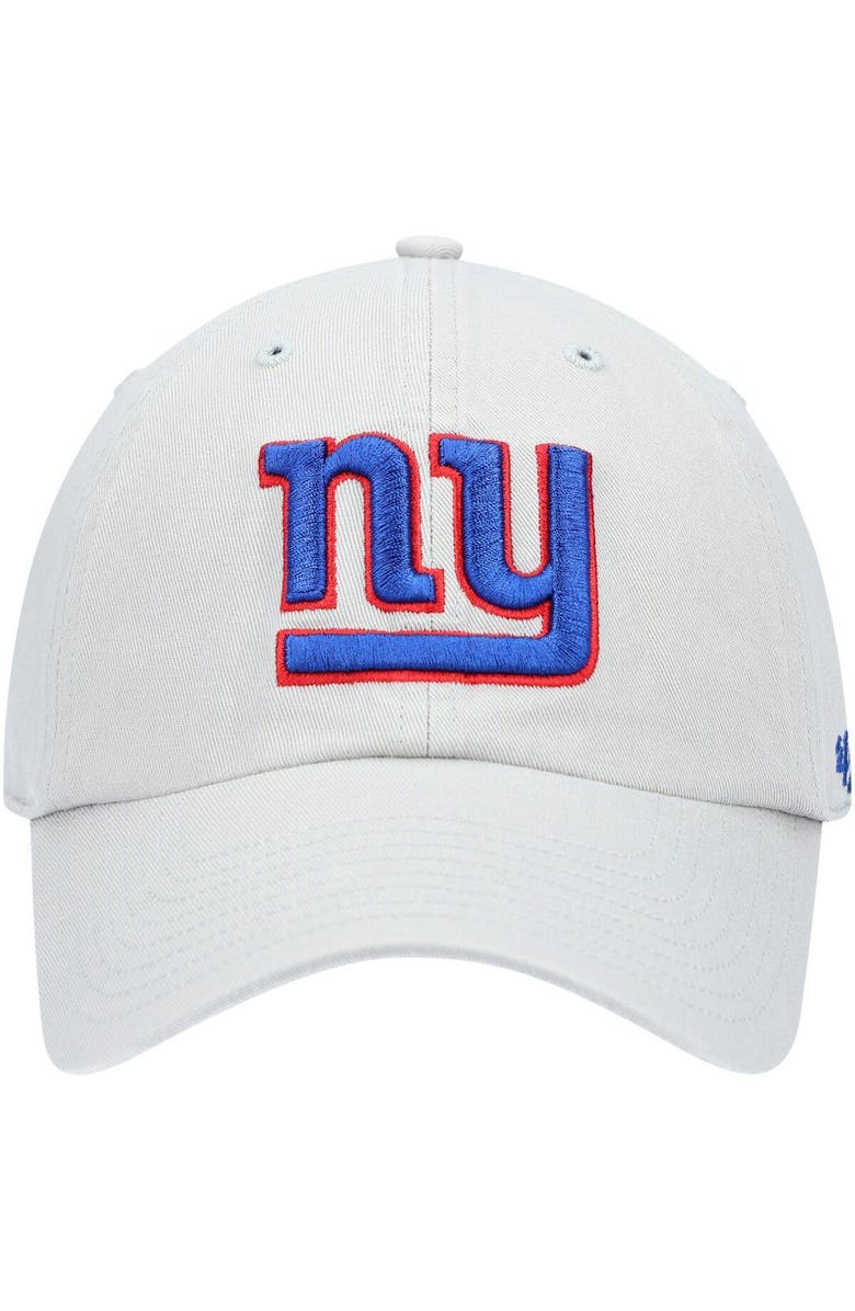 '47 Men's '47 Gray New York Giants Team Clean Up Adjustable Hat, Alternate, color, Gray