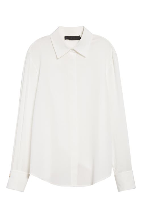 Proenza Schouler Arabella Silk Button-up Shirt In White