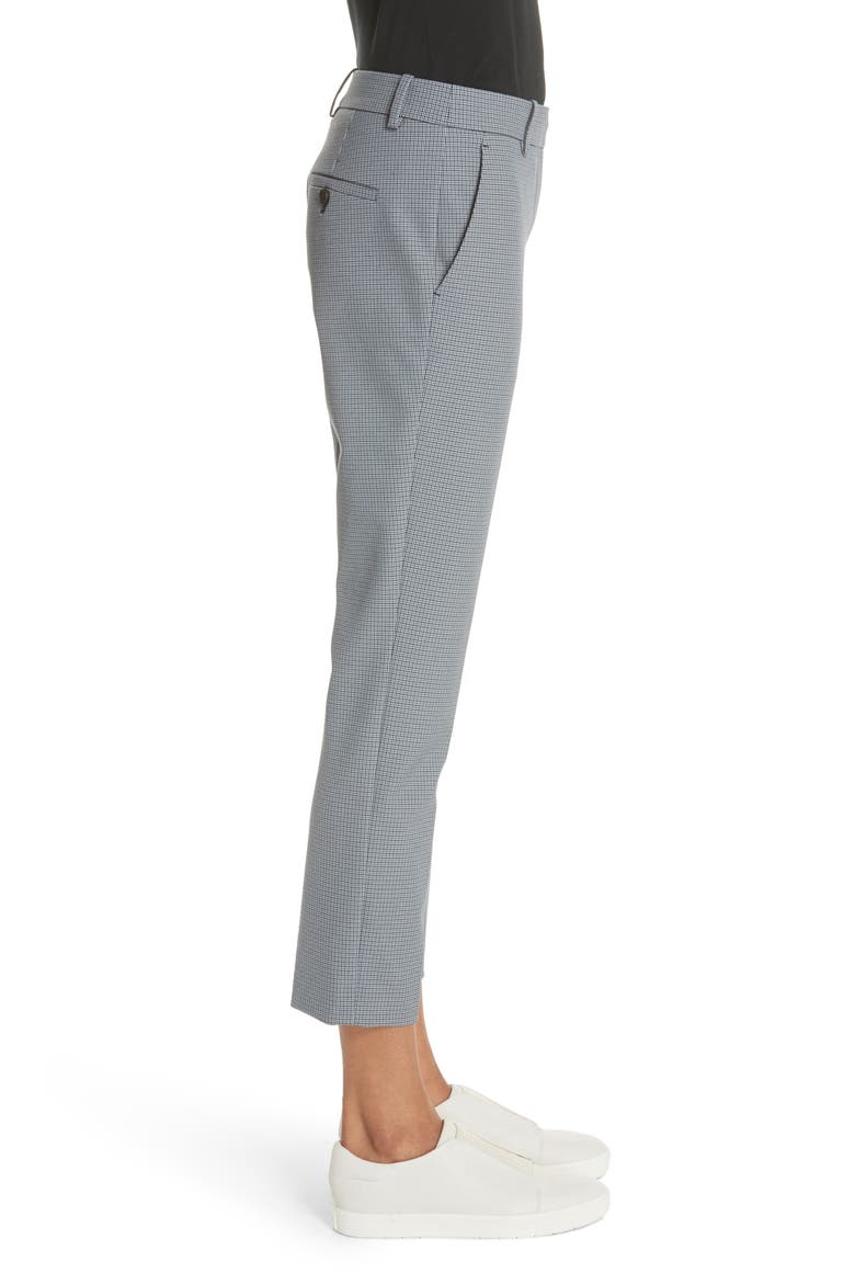 Treeca Two Pike Houndstooth Slim Pants, Alternate, color, NAVY MULTI