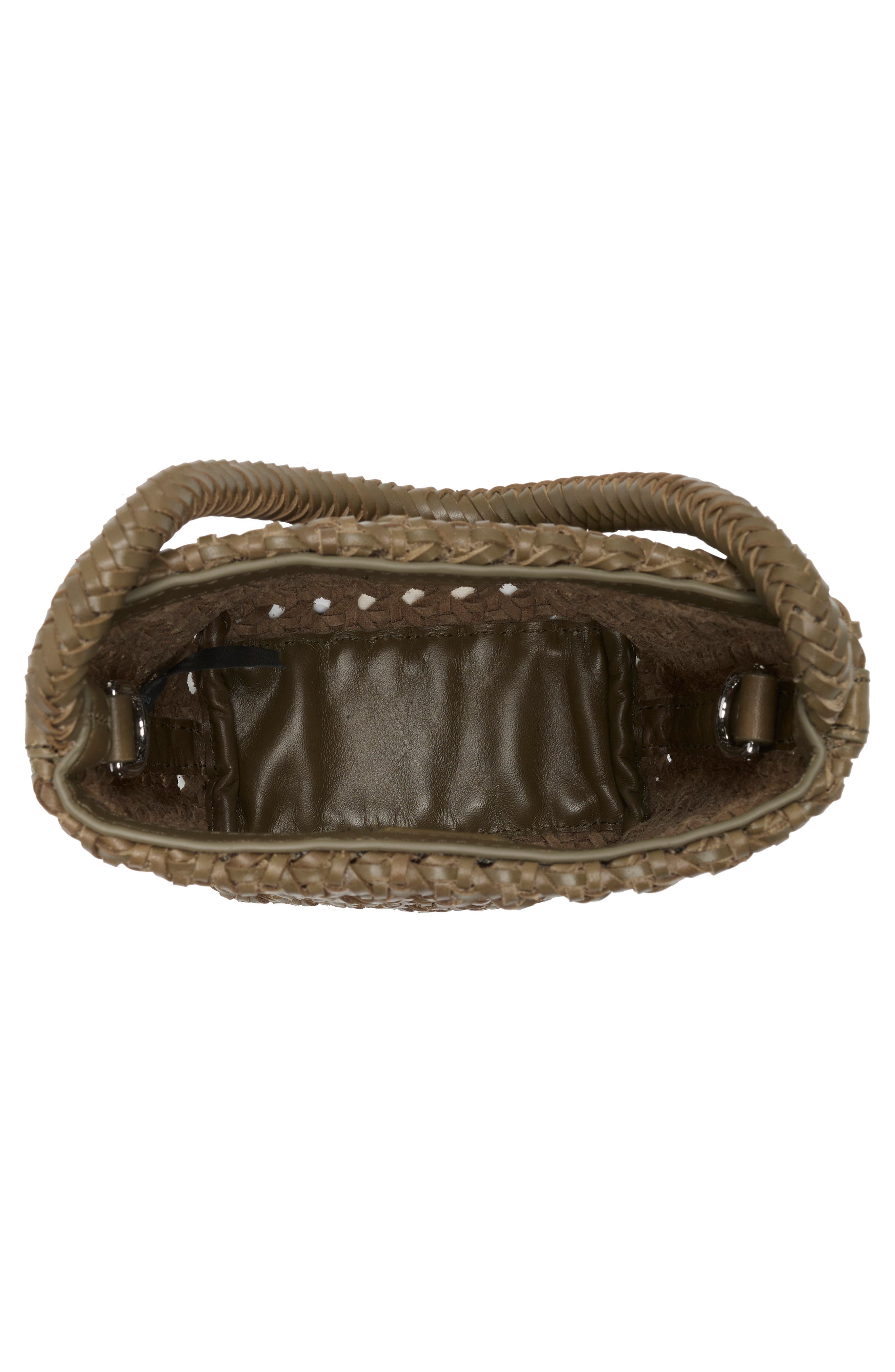 Madewell The Handwoven Cane Mini Bag, Alternate, color, Pressed Sage