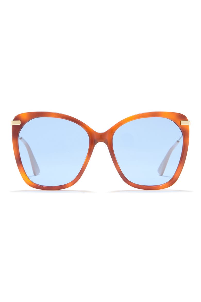 56mm Fashion Sunglasses, Main, color, HAVANA GOLD BLUE