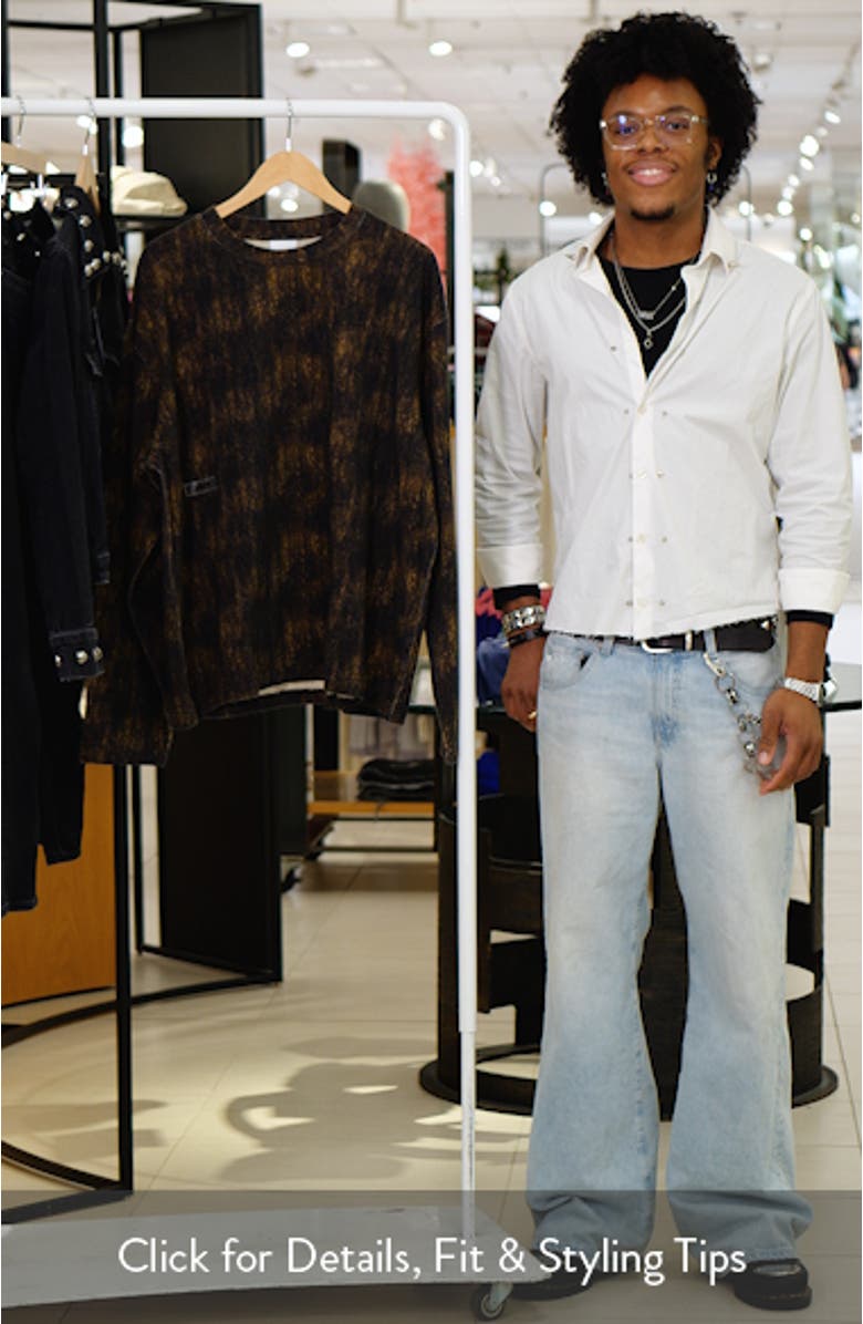 Halifax Camo Long Sleeve Cotton French Terry T-Shirt, sales video thumbnail