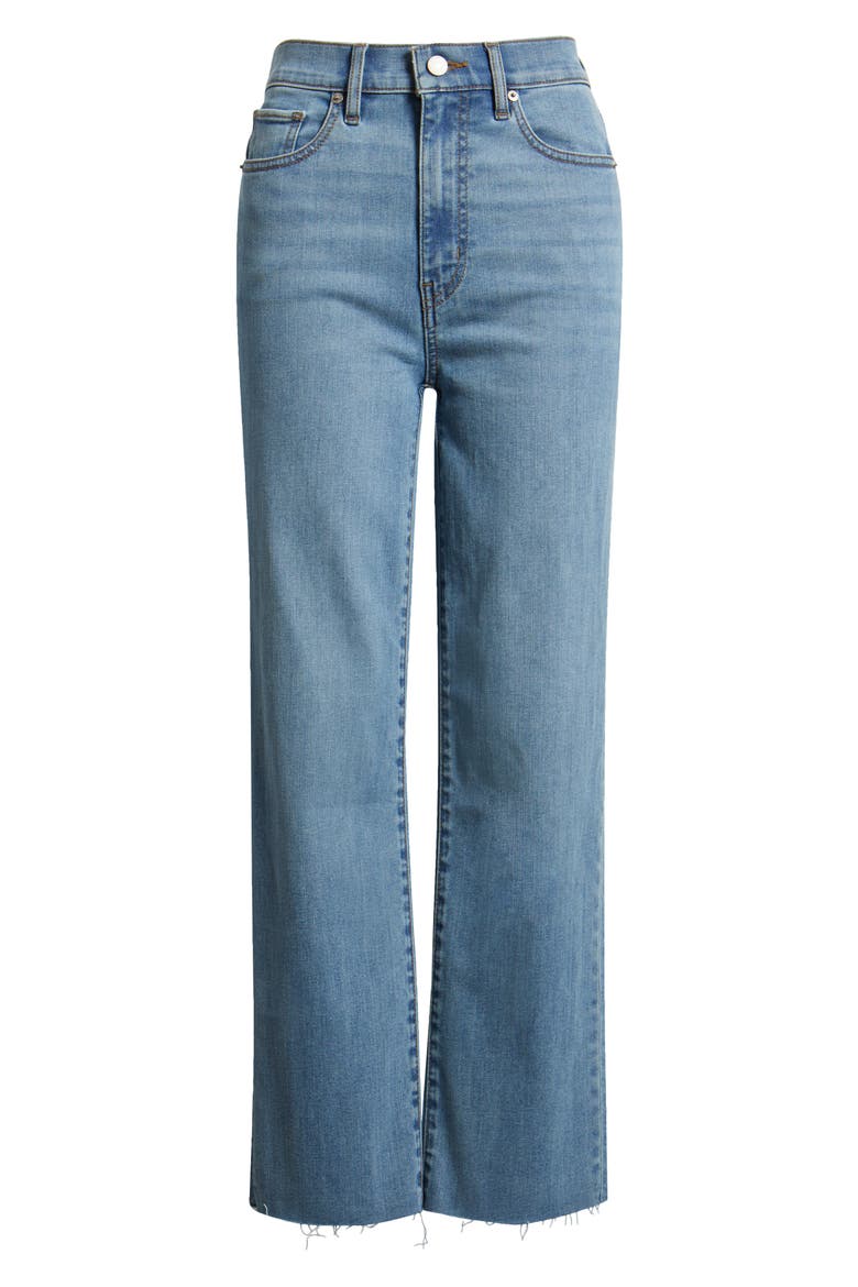 Le Sleek High Waist Ankle Straight Leg Jeans, Alternate, color, VEGA RAW AFTER