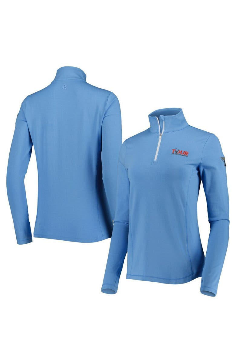 tasc Performance Women's tasc Performance Light Blue TOUR Championship Recess Quarter-Zip Sweatshirt, Main, color, Light Blue