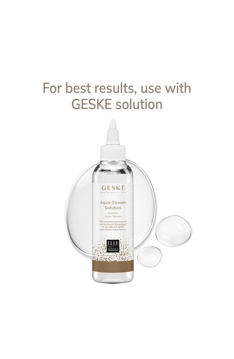 GESKE SmartAppGuided Aqua-Stream Face Cleanser | 8 in 1, Alternate, color, Black