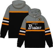 Mitchell & Ness Men's Mitchell & Ness Black/Gray Boston Bruins Head Coach Pullover Hoodie