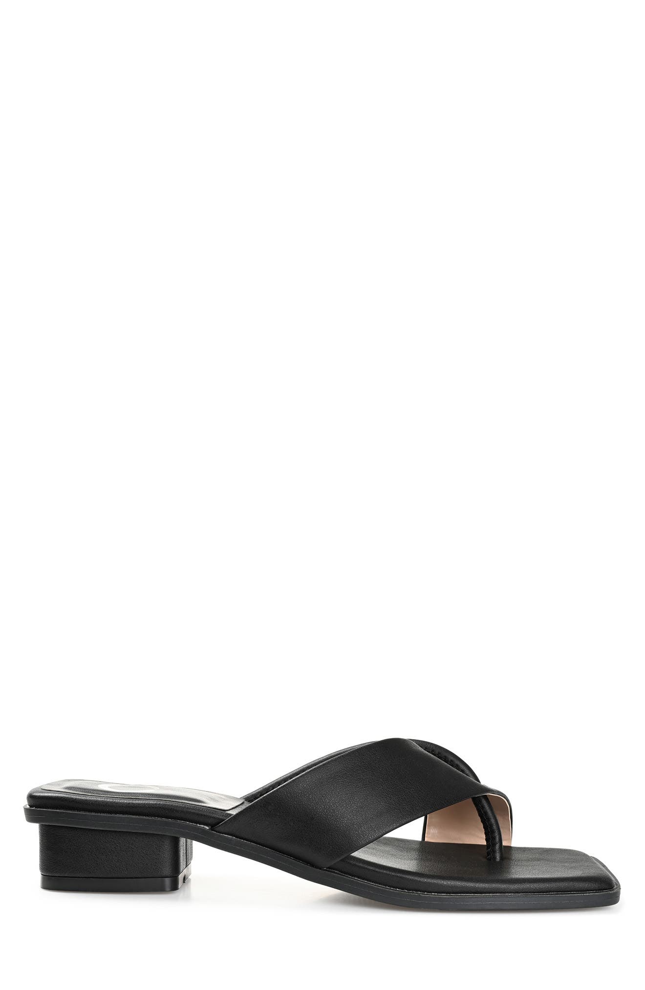 Journee Collection Mina Strappy Heeled Mule, Alternate, color, Black