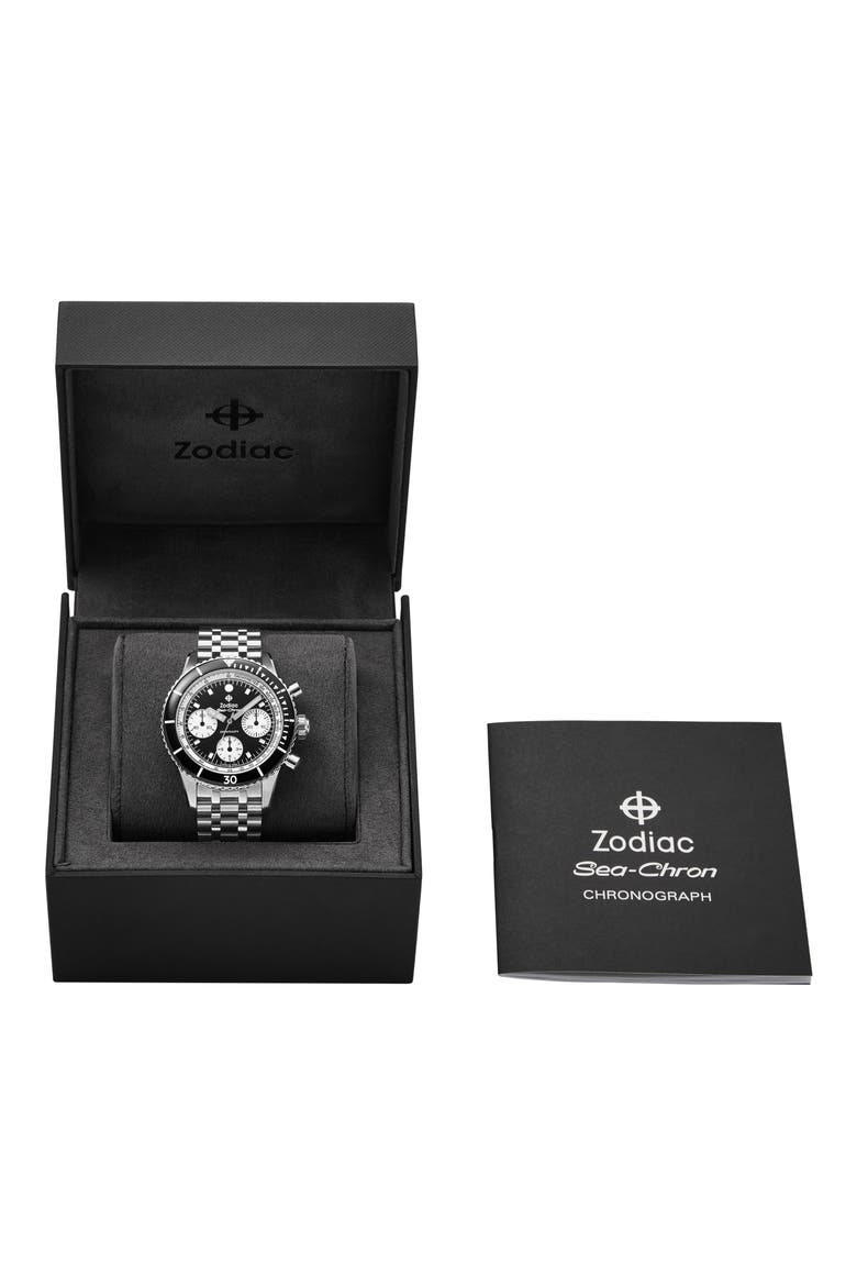 Sea-Chron Automatic Stainless Steel Watch, 42mm, Alternate, color, SILVER