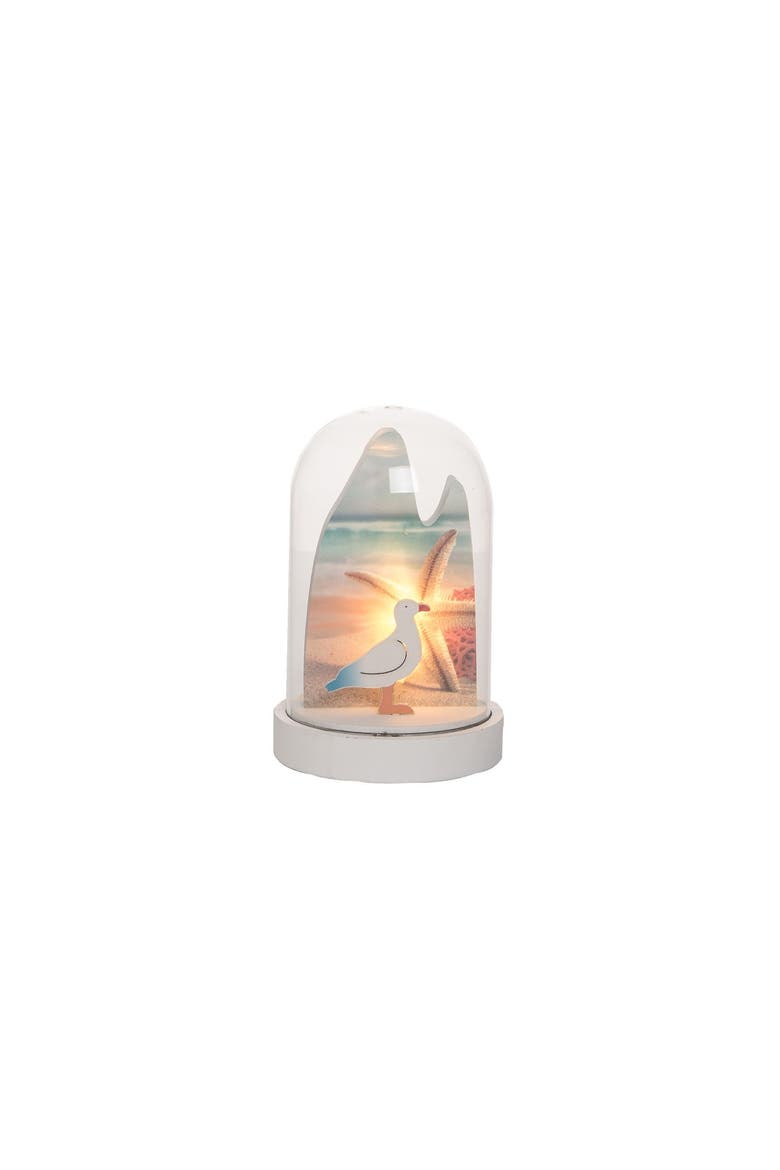 Seagull Scene Light-Up LED Globe Nightlight, Main, color, White