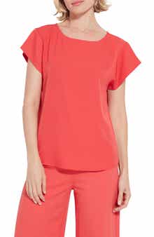 Lysse Melodie Boat Neck Woven Top