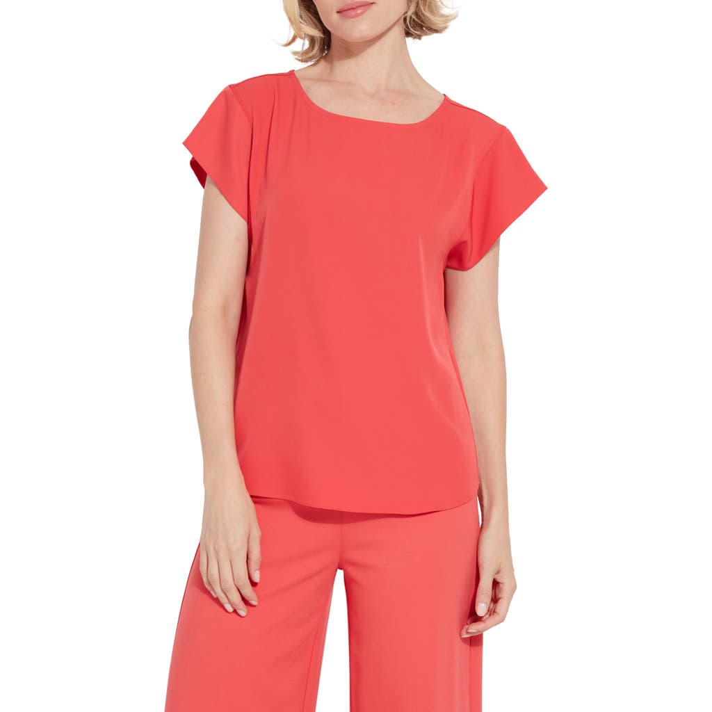 LYSSÉ LYSSÉ MELODIE BOAT NECK WOVEN TOP
