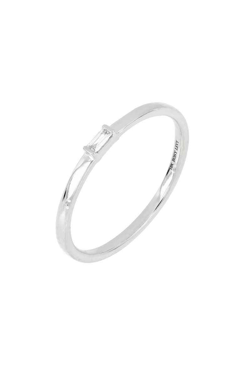 Varda Diamond Baguette Ring (Nordstrom Exclusive), Main, color, 18KW