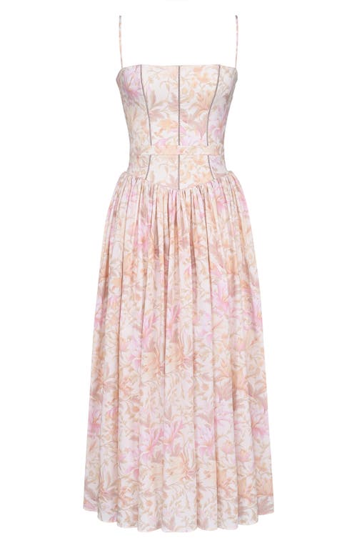 House Of Cb Ysabella Floral Maxi Sundress In Pink