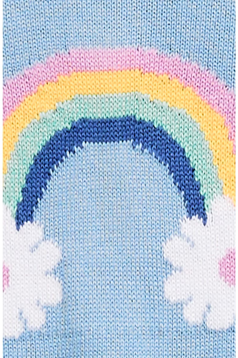 Kids' 2-Piece Pattern Sweater & Leggings Set, Alternate, color, BLUE RAINBOW- BLUE DAISY