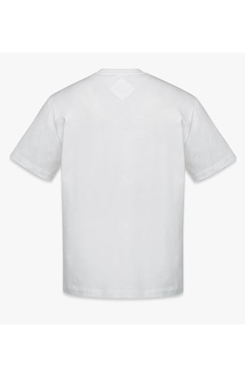 Mcm Monogram Patch Pocket T-shirt In White