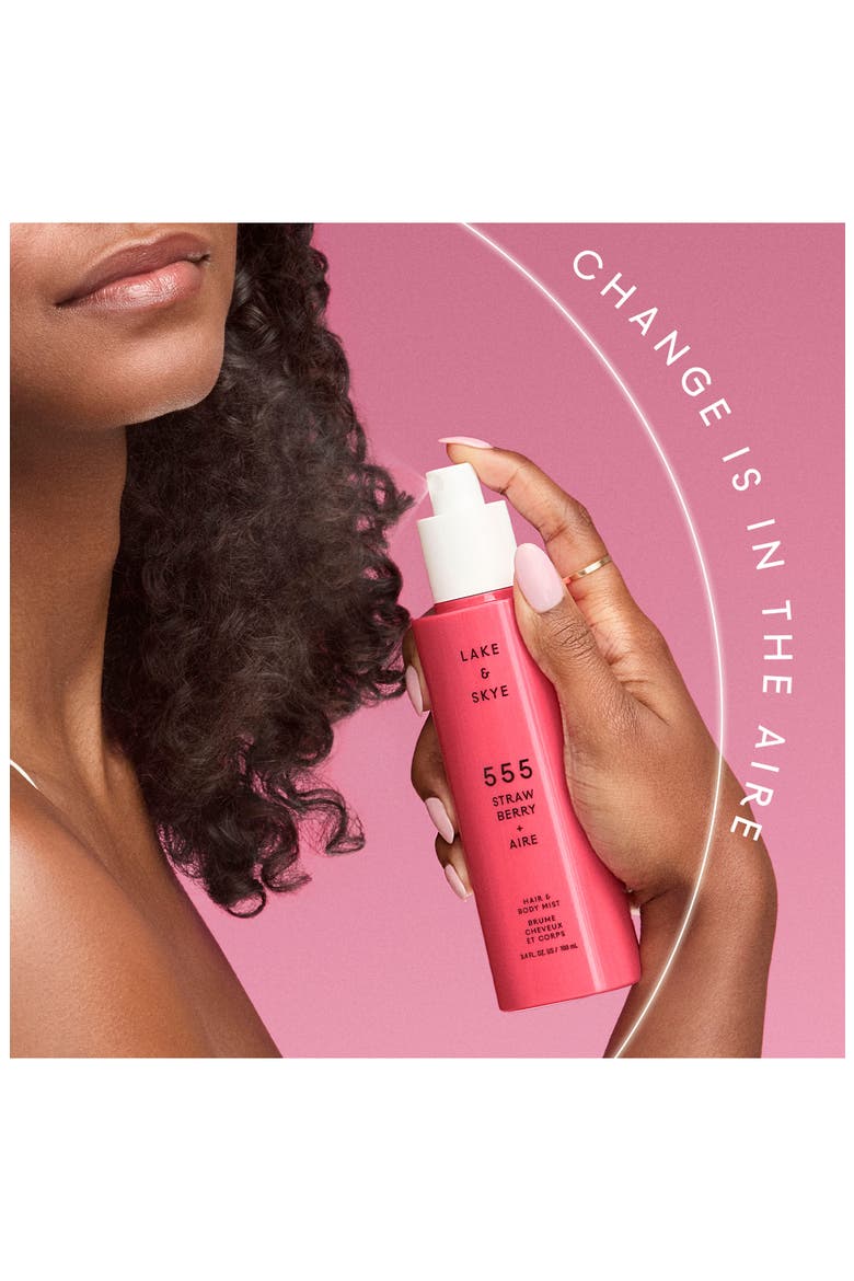 555 Strawberry + Aire Hair & Body Mist, Alternate, color, STRAWBERRY AIRE