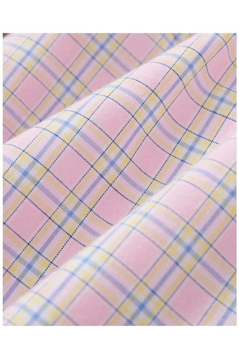 Plaid Cotton Twill Pajamas, Alternate, color, PINK