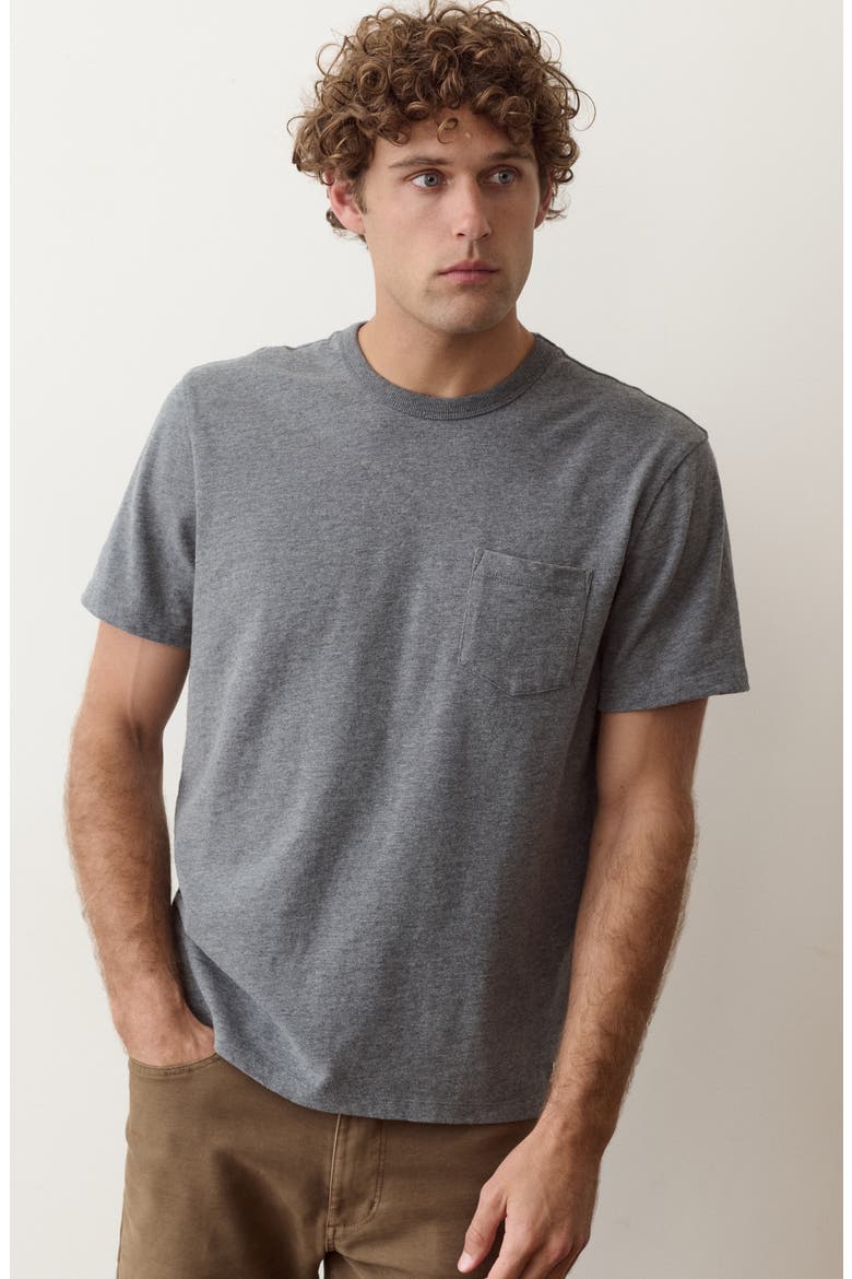 Luxe Slub Pocket T-Shirt, Alternate, color, HEATHER GREY