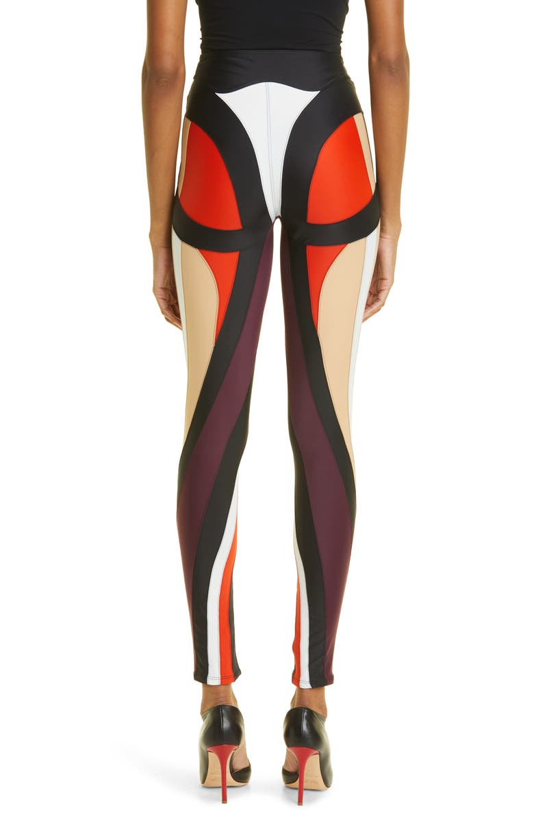 MUGLER Spiral Leggings, Alternate, color, 