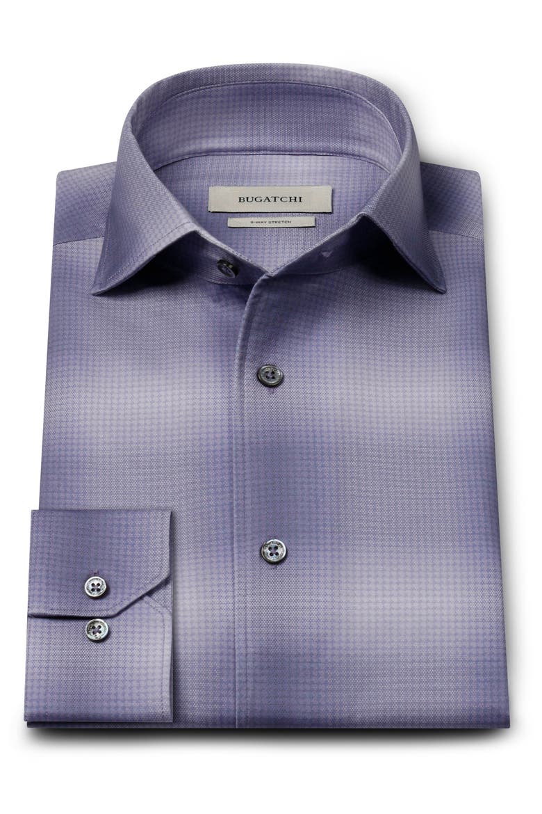 Devon OoohCotton® Print Button-Up Shirt, Main, color, ORCHID