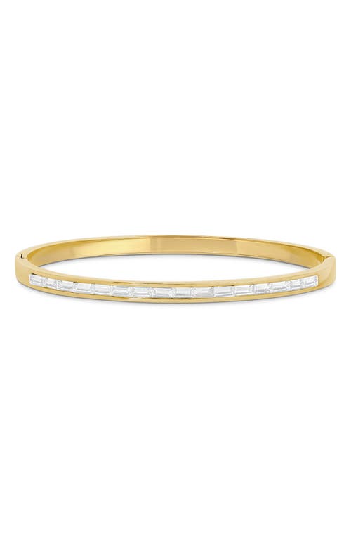 Eye Candy Los Angeles Padme Set Of 4 Assorted Cz Bangle Bracelets In Gold