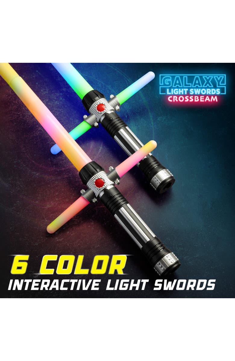 USA Toyz Crossbeam Galaxy Light Up Swords, Alternate, color, 