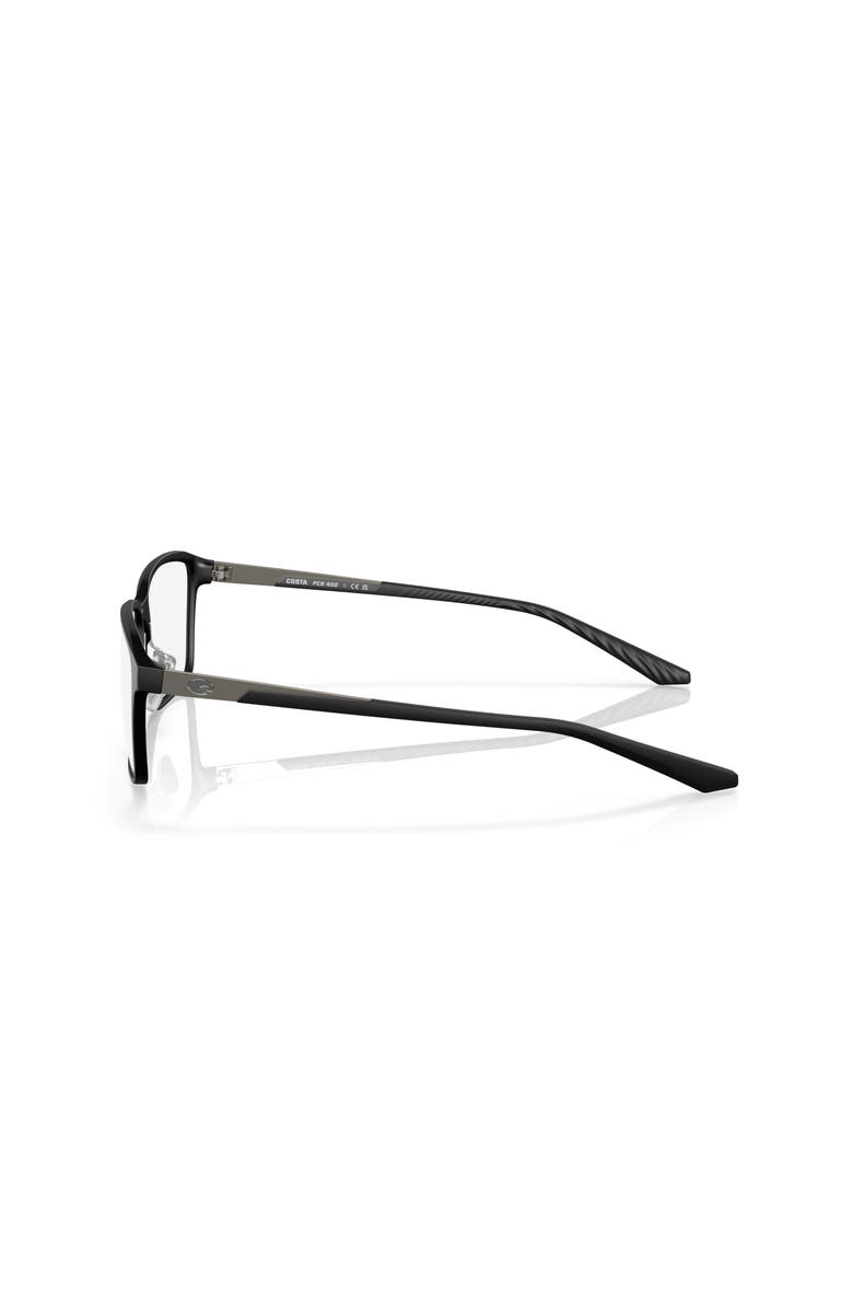 Costa 55mm Rectangle optical glasses, Alternate, color, Black