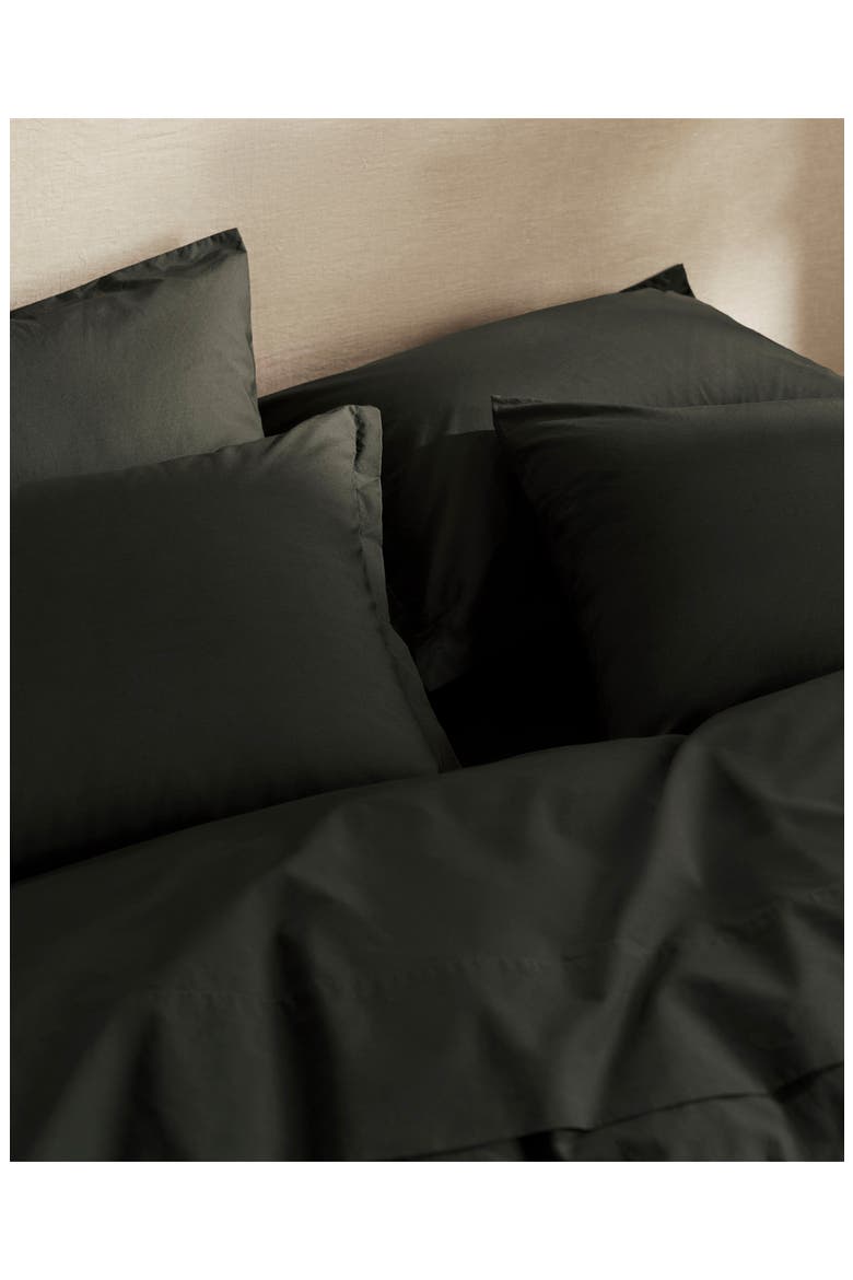 Percale Set of 2 Shams, Alternate, color, EVERGREEN