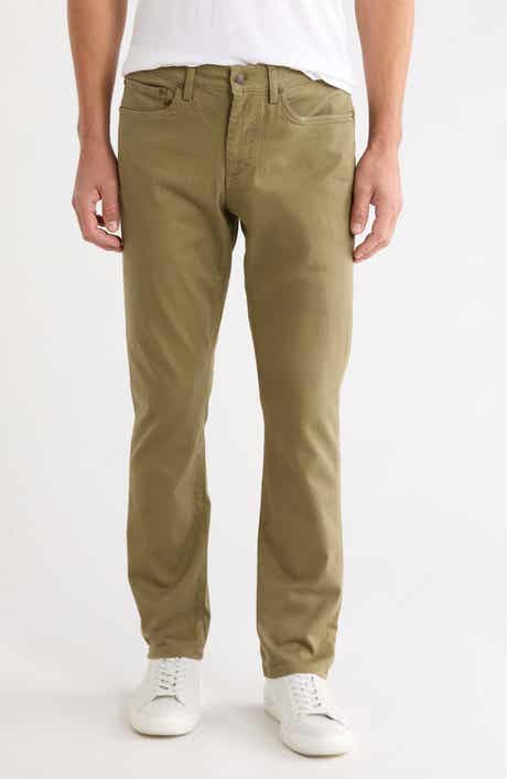 Straight Leg Stretch Cotton Five Pocket Pants