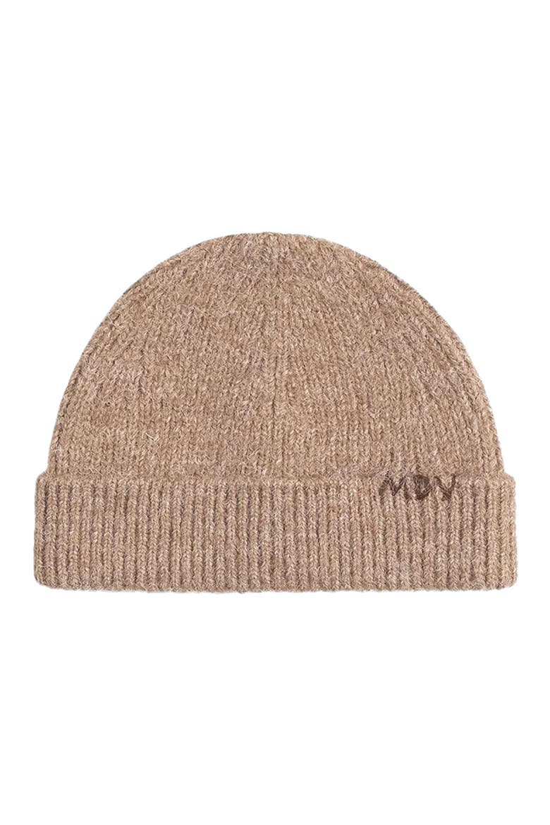 Solan MDV Handstitched Wool Knit Beanie, Main, color, Beige