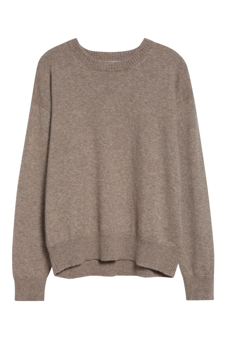 Boyce Brushed Cashmere & Silk Crewneck Sweater, Alternate, color, CLOUD STONE
