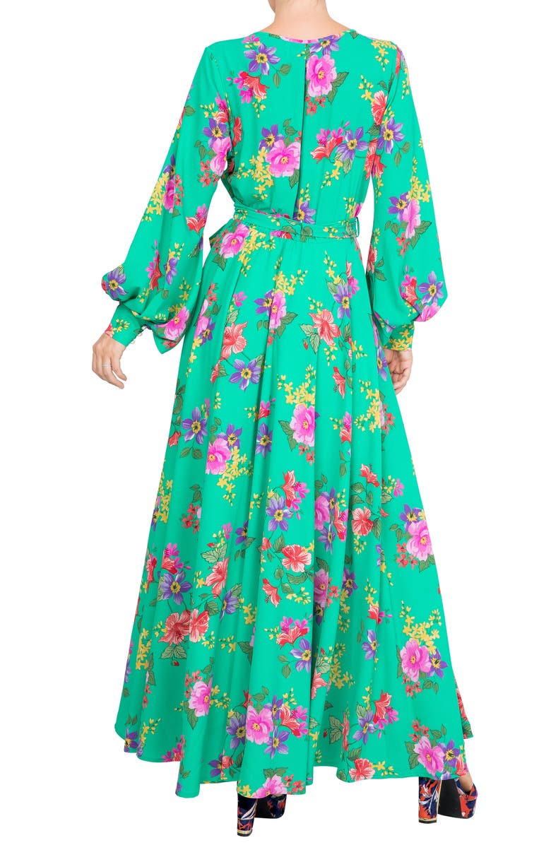 MEGHAN LA Lilypad Maxi Dress, Alternate, color, 