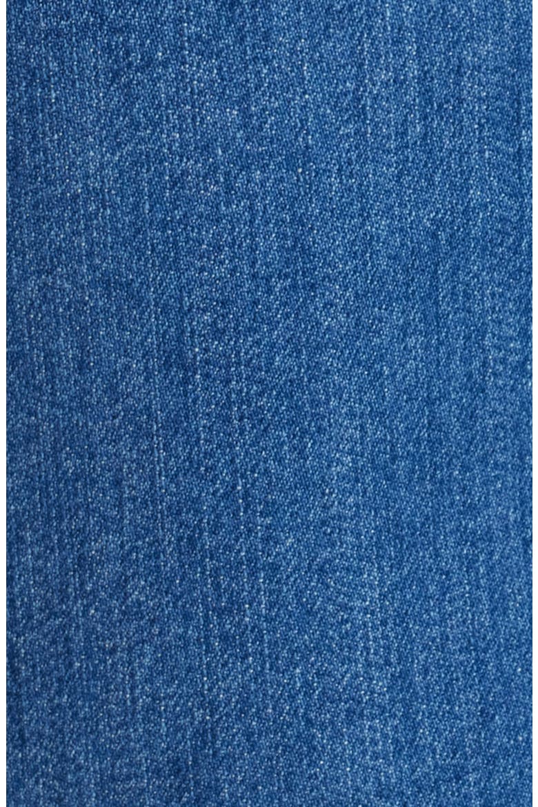 Cuffed Raw Hem Mid Rise Straight Leg Jeans, Alternate, color, SELMA