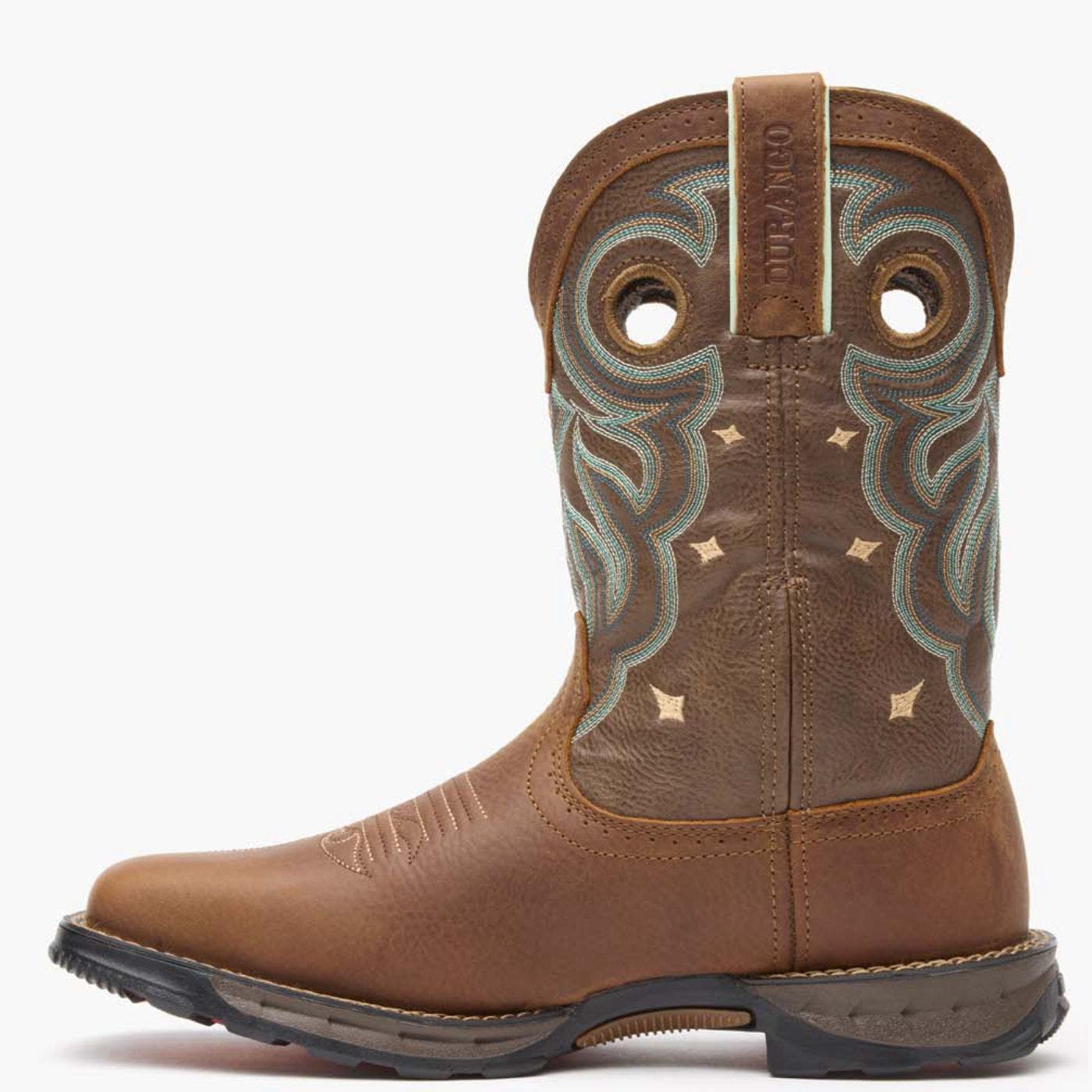 DURANGO Maverick Women
s Steel Toe Waterproof Western Work Boot, Alternate, color, Rugged Tan