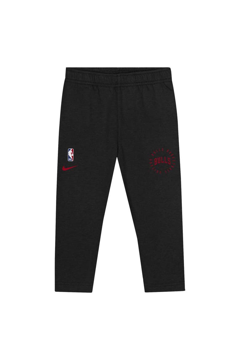 Toddler Nike Black Chicago Bulls Practice Club Pullover Hoodie and Sweatpants Set, Alternate, color, Black