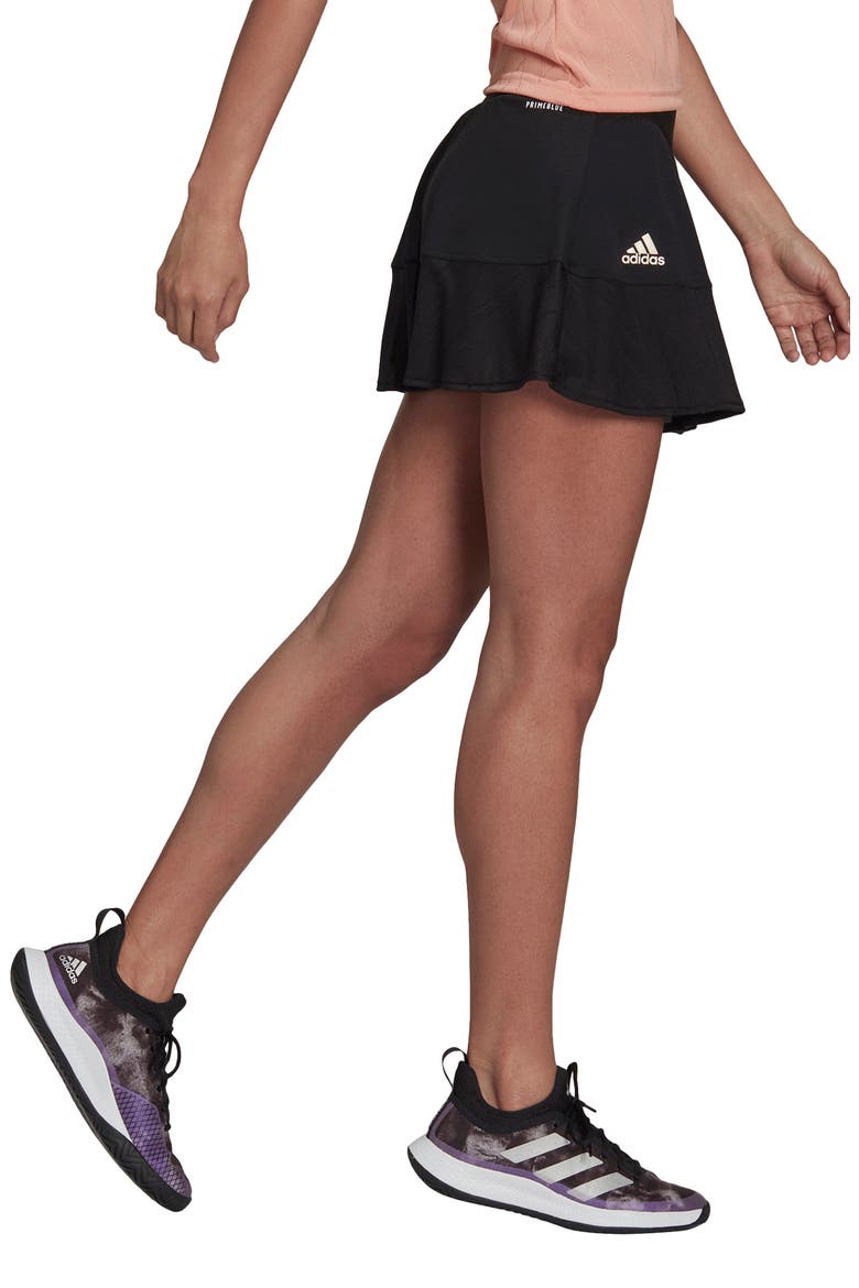 Primeblue Aeroknit Match Tennis Skirt, Alternate, color, BLACK