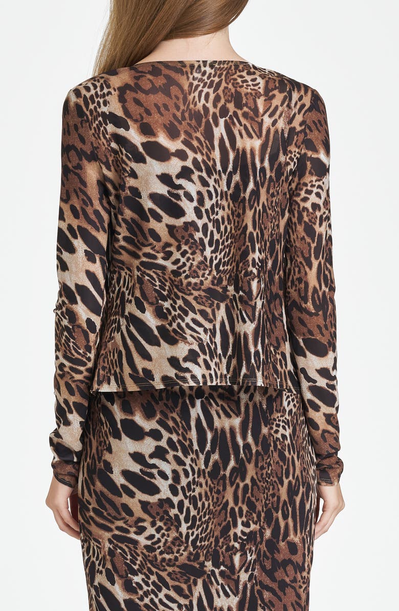 WAYF Maude Camisole & Cardigan Set, Alternate, color, Leopard Print