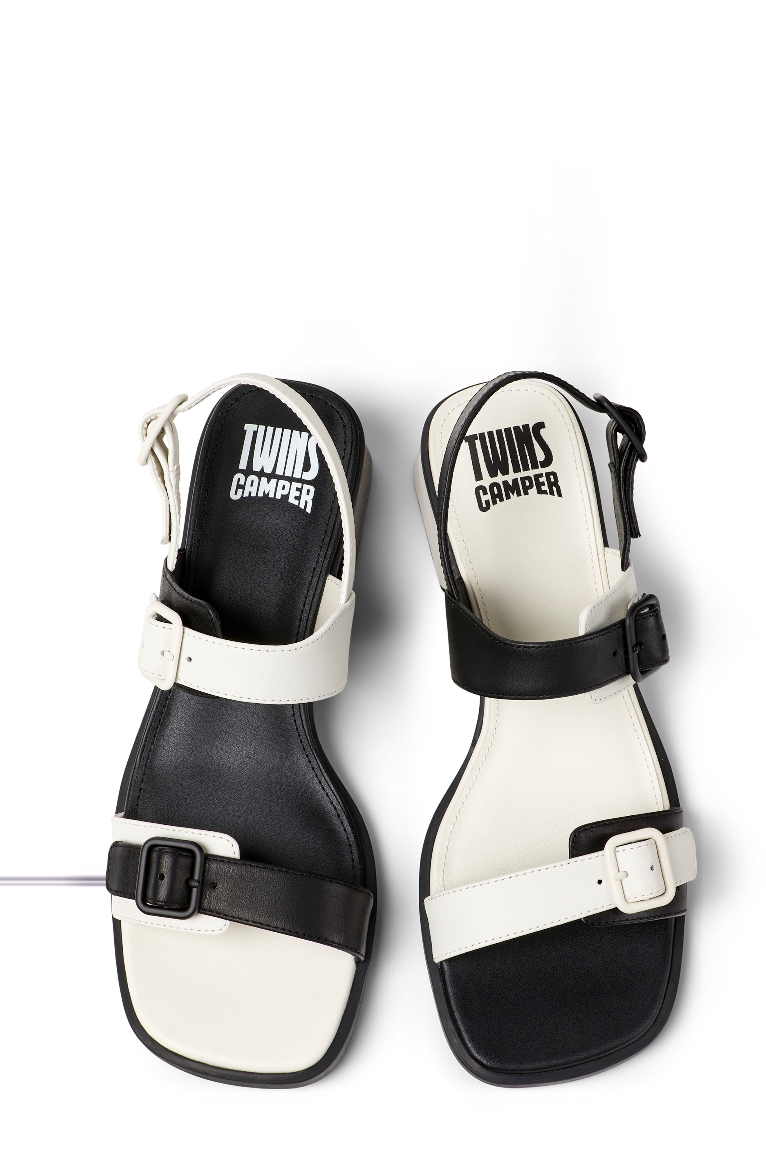 Camper Kora Slingback Sandal, Alternate, color, Multi -White