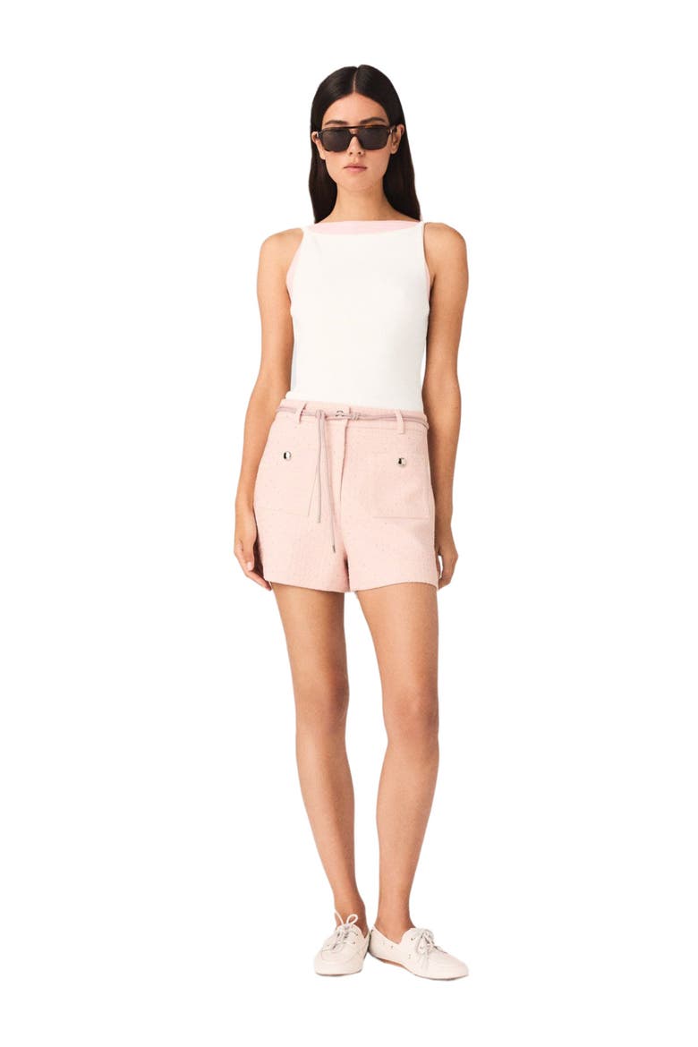 High straight-neck top, Alternate, color, White