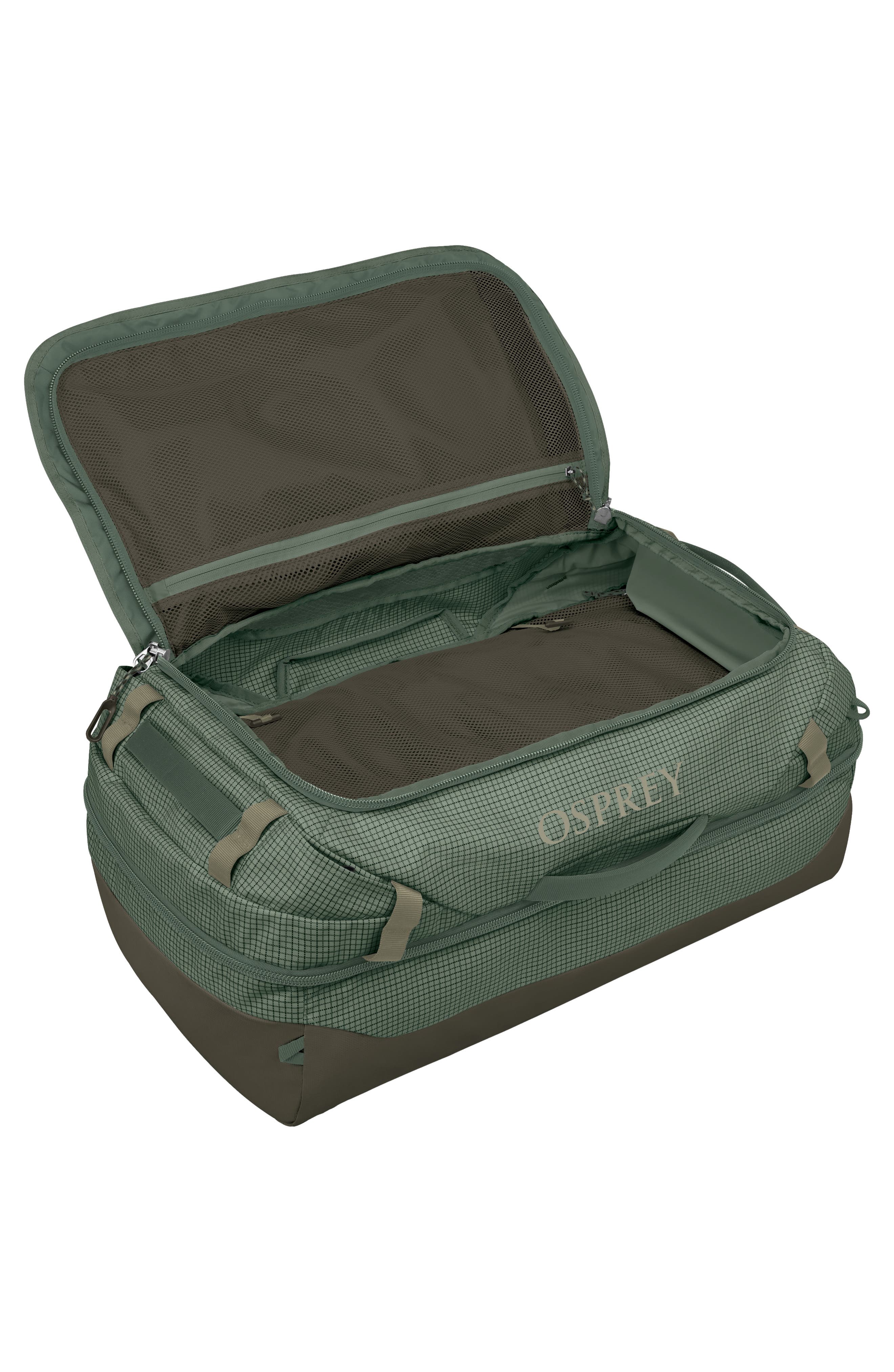 Osprey Transporter 70-Liter Squffel Duffle Luggage, Alternate, color, Pine Leaf Green