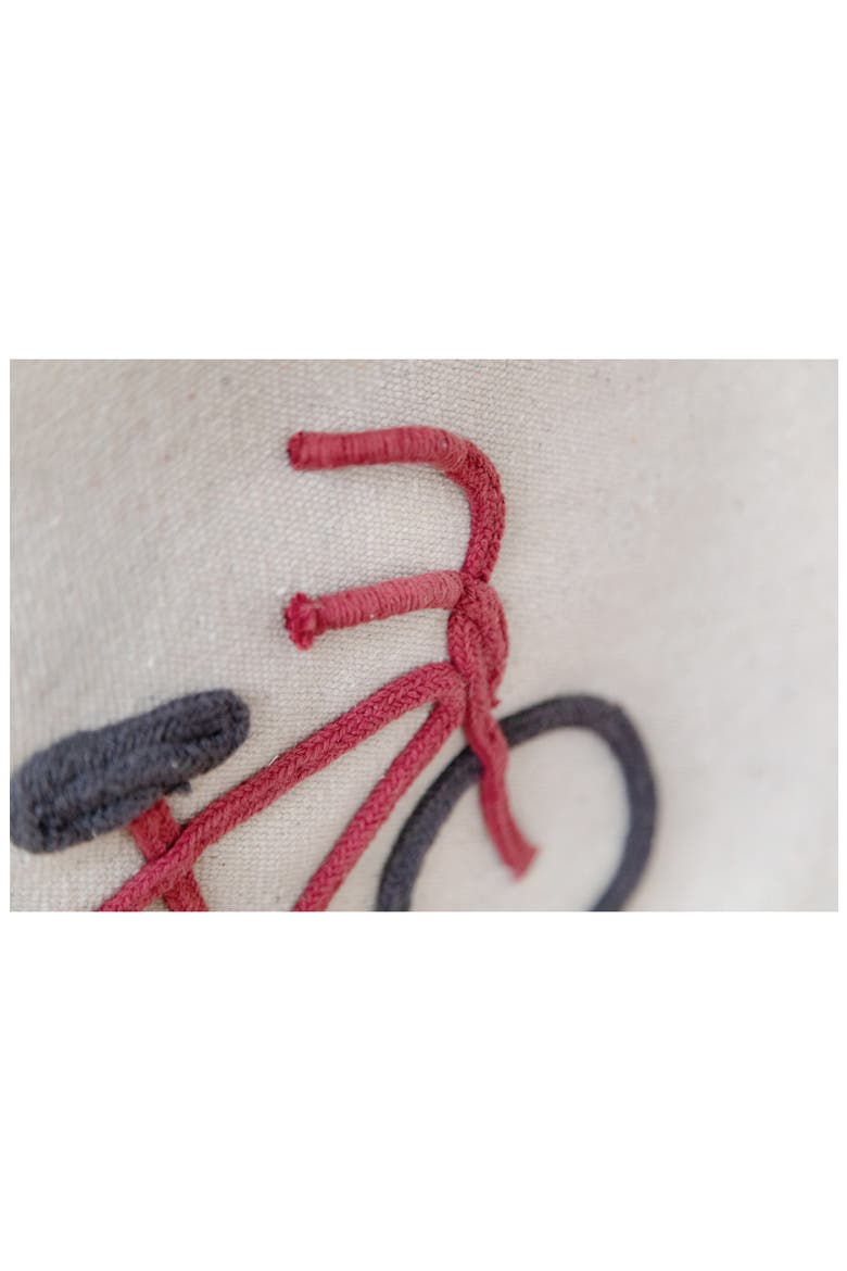Cool Kids Pocket Canvas Wall Hanging, Alternate, color, NATURAL DARK GREY DARK RED