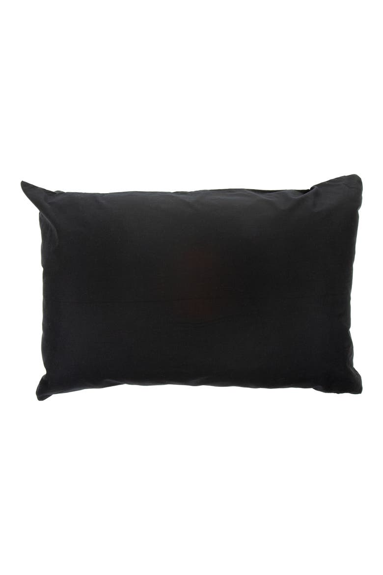 Courtly Flower Market Lumbar Pillow, Alternate, color, BLACK MULTI