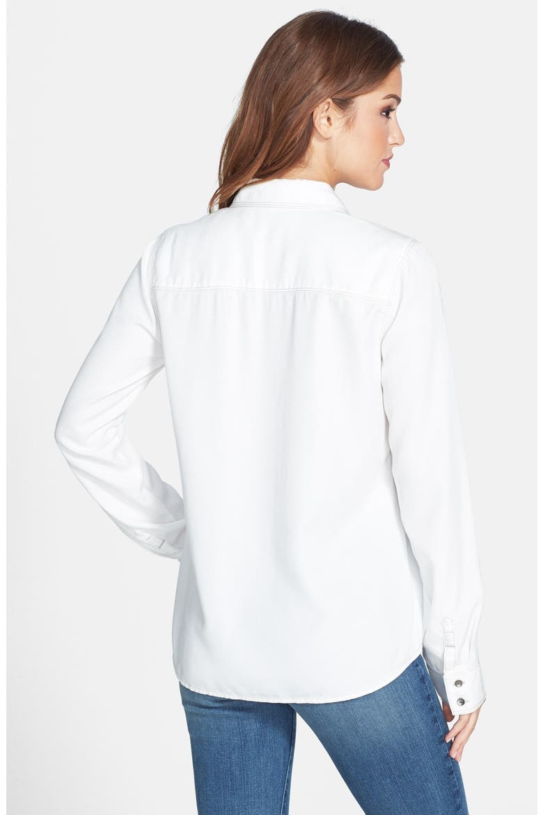 Tencel® Denim Shirt, Alternate, color, CREAM CLOUD