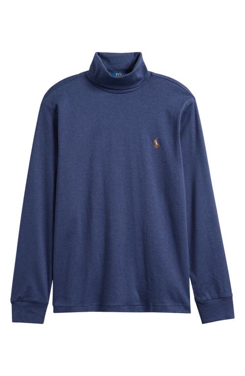 Polo Ralph Lauren Soft Touch Cotton Turtleneck In Blue