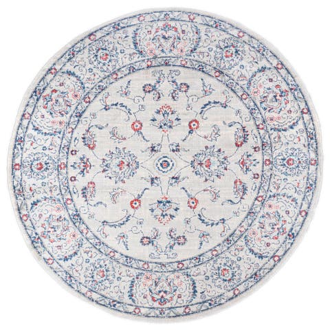 Modern Persian Vintage Round Area Rug